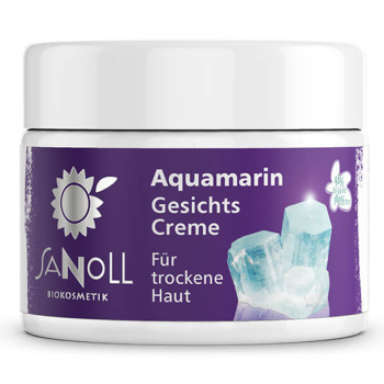 Sanoll Aquamarin Gesichtscreme, vegan, 50 ml Tiegel